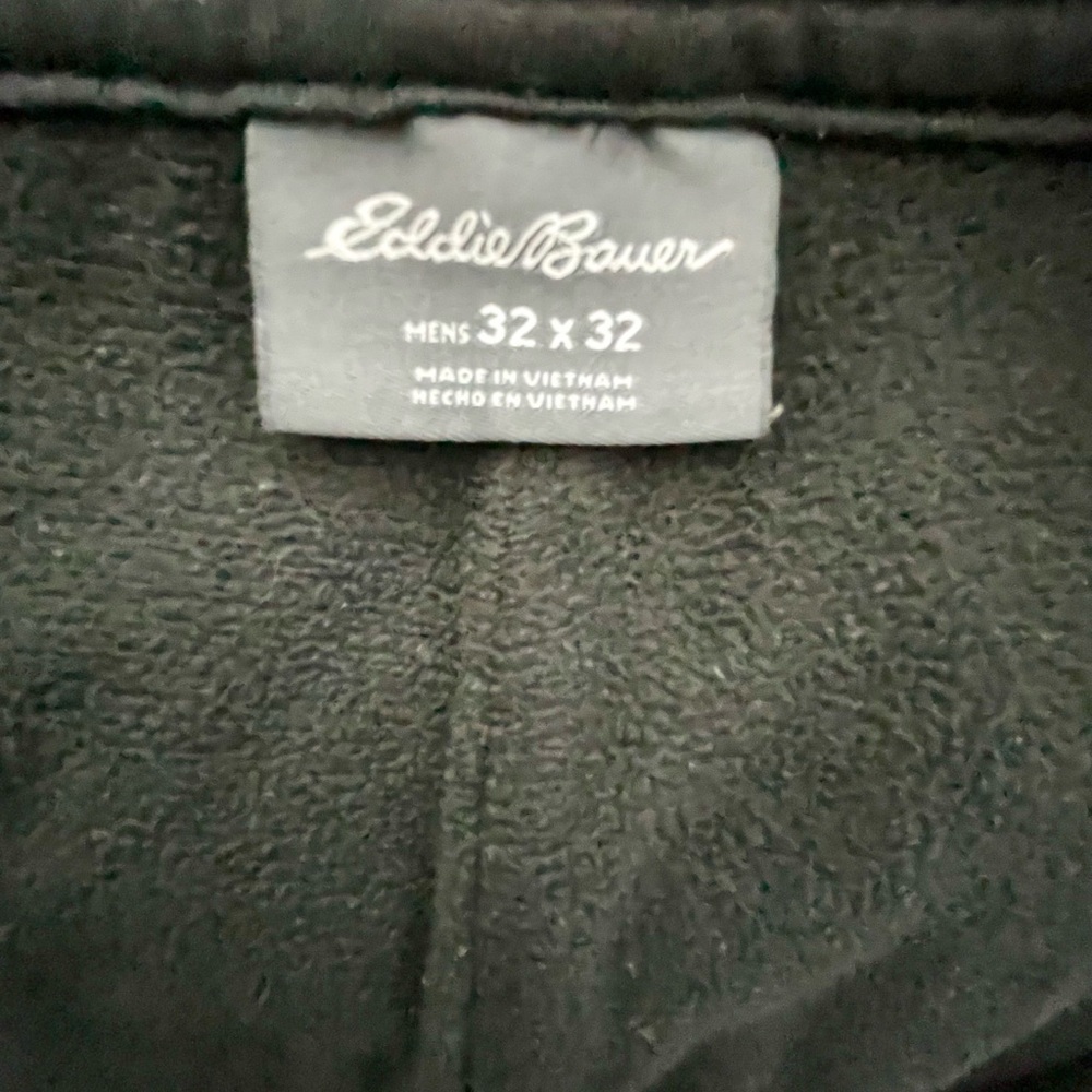 Eddie Bauer Men's Fleece Lined Water Resistant Black Pants 32 x 32 - Picture 10 of 16